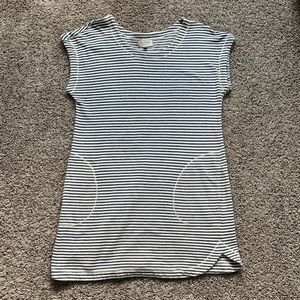 Max Studio Weekend Oversized Stripped Dress with Pockets